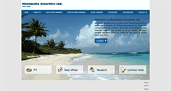 Desktop Screenshot of khambattasecurities.com